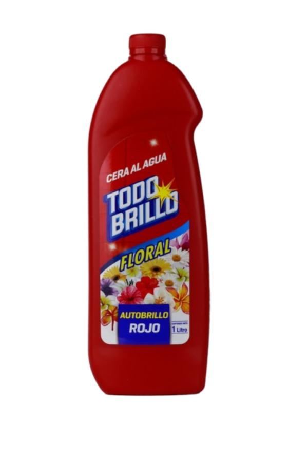 Cera al Agua Floral Roja 1L