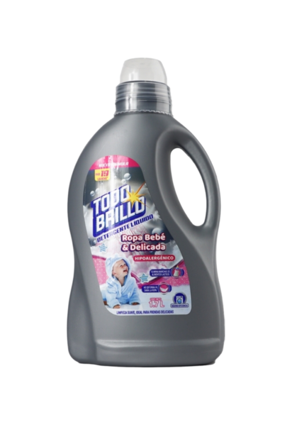 Detergente liquido ropa bebe & delicada 1.7L.