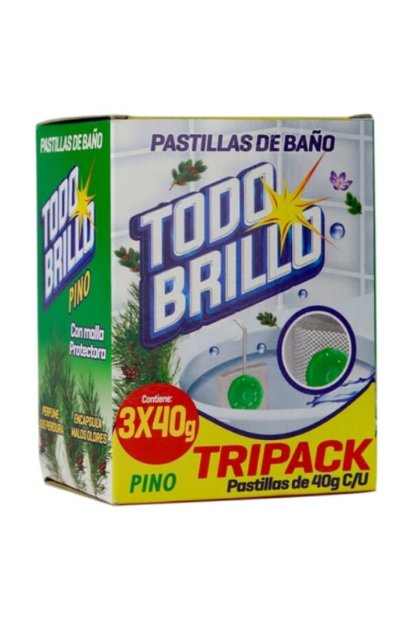 Pastilla de baño tripack pino 40g