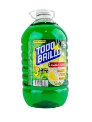Lavavajilla limón 5 litros.