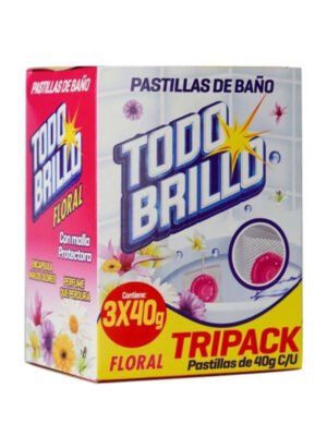 Pastilla de baño tripack floral 40g