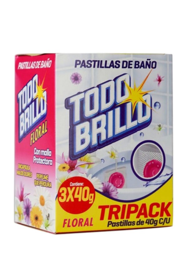 Pastilla de baño tripack floral 40g